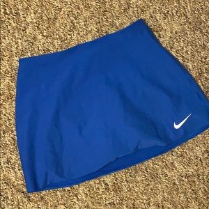 royal blue nike dry fit tennis skirt size S
